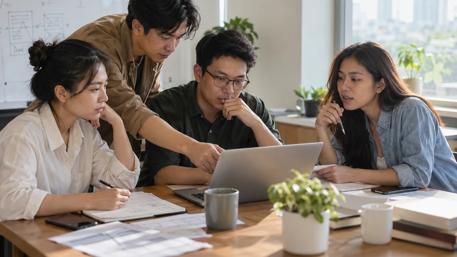 Buổi họp trao đổi tiến độ dự án tại GREEN TECH